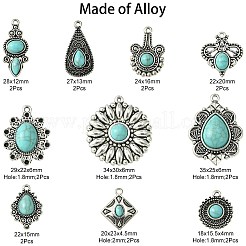 20шт 10 стиля подвески из сплава в тибетском стиле&nbsp;TIBEP-CJ0003-31