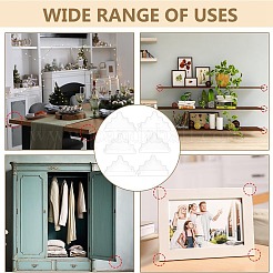 60 шт. 6 стиля треугольные пластиковые мебельные уголки&nbsp;AJEW-BC0007-84B