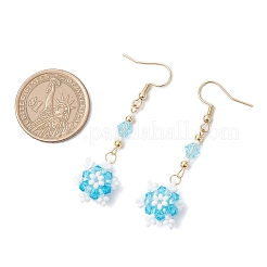 Стеклянные бусины серьги dnagle&nbsp;EJEW-MZ00501-03