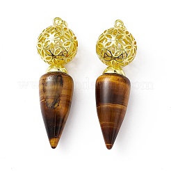 Естественно тигровый глаз большие кулоны&nbsp;G-H281-07G-07