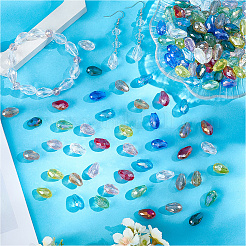 Гальванические стеклянные бусины&nbsp;EGLA-LT0001-01B