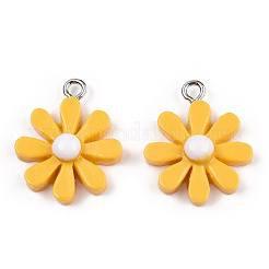 Подвески из непрозрачной смолы&nbsp;RESI-WH0037-01C