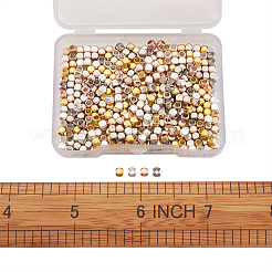 Латунные кубические бусины-проставки&nbsp;KK-PJ0001-02