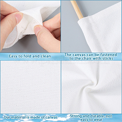 Ткань и бамбуковые палочки для пляжных стульев&nbsp;AJEW-WH20018-05B