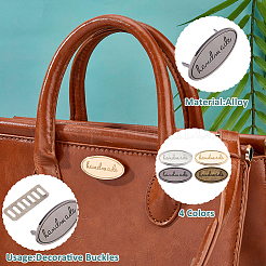 16 шт. 4-х цветные железные декоративные пряжки&nbsp;IFIN-FH0001-93