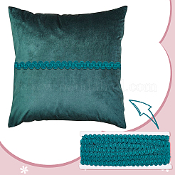 Плетеные ленты из полиэстера длиной 10 м.&nbsp;SRIB-WH0011-209B