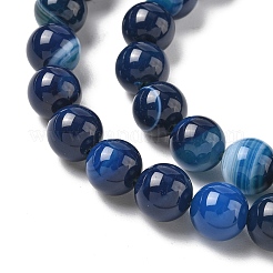 Натуральные полосатые агатовые бусы&nbsp;G-I392-A01-10mm