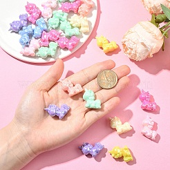 15шт УФ-покрытие непрозрачные акриловые бусины&nbsp;MACR-YW0004-60