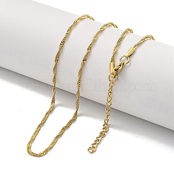 Цепи-змейки из нержавеющей стали 201 с ионным покрытием (IP)&nbsp;NJEW-R266-01G