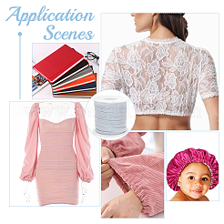 24 ярд плоского металлизированного полиэстерового эластичного шнура&nbsp;OCOR-WR0001-15B