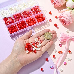 420шт бусины из искусственного жемчуга из АБС-пластика&nbsp;OACR-YW0002-40