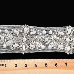 Кружевная отделка из полиэстера с цветочным узором&nbsp;OCOR-A007-12