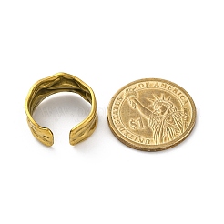 Кованые открытые манжетные кольца из нержавеющей стали 304&nbsp;RJEW-M019-33G