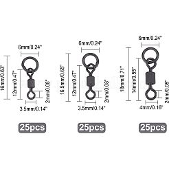 75шт 3-х стильный латунный рыболовный роликовый подшипник-соединитель&nbsp;FIND-FH0003-28