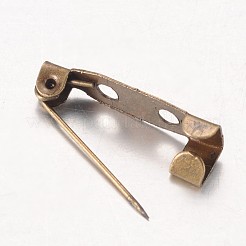 Без никеля античная бронза железо контактный спины брошь фурнитуры булавку&nbsp;X-E035Y-NFAB