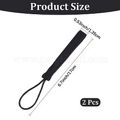 2 шт. брелок для ключей из коровьей кожи&nbsp;AJEW-CL0001-80A