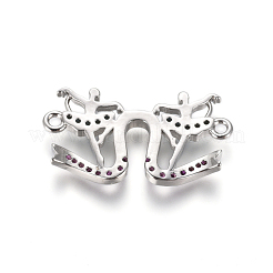 Соединители из латуни с микрочастицами и кубическим цирконием ZIRC-L085-13P