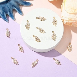 6 шт. Латунные подвески с микропаве&nbsp;ZIRC-YW0001-23