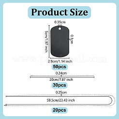 60 шт. большие алюминиевые подвески&nbsp;ALUM-OC0010-01C