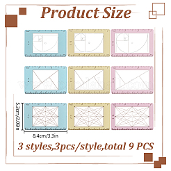 3 сумка 3 стиля акриловый видоискатель&nbsp;AJEW-DR0002-29