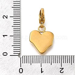 Подвесные украшения из нержавеющей стали 304 в форме сердца&nbsp;STAS-R159-41G-01