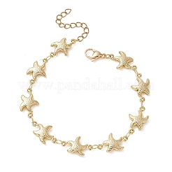 Браслеты-цепочки в форме морской звезды из нержавеющей стали 304 для женщин&nbsp;BJEW-JB13429