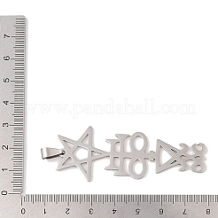 Большие подвески из не тускнеющей нержавеющей стали 201&nbsp;STAS-A094-08P