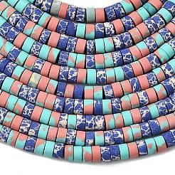 Окрашенные синтетические нити из имперской яшмы&nbsp;G-Z089-A03-J