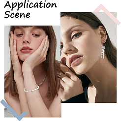 100 шт. окрашенные натуральные бусины из ракушек&nbsp;BSHE-SC0001-14