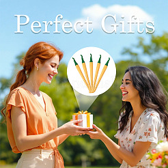 10 шт. пластиковая гелевая ручка в форме перца&nbsp;AJEW-TA0002-42B