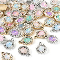 40 шт. 2-цветный сплав с УФ-покрытием и разноцветными стеклянными стразами&nbsp;FIND-PJ0001-38