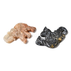 Резные подвески из натуральных смешанных драгоценных камней&nbsp;G-D365-01B