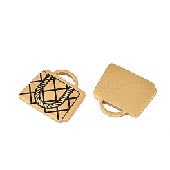 Подвески из нержавеющей стали 304 с эмалью&nbsp;STAS-A136-01G-03