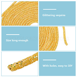 10 ярд трубчатого шнура из ПВХ и синтетического каучука&nbsp;RCOR-WH0003-04D