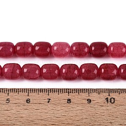 Выпечки нарисованные потрескивание стеклянные бусины пряди&nbsp;DGLA-N019-01B-02