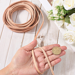 5 м плоские шнуры из коровьей кожи&nbsp;WL-GF0001-27C-03