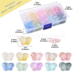 400шт 10 цвета прозрачные акриловые бусины&nbsp;OACR-FS0004-08