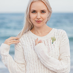 Эмалевые булавки лавандового цвета&nbsp;JEWB-WH20013-001G-02