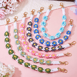 6 шт. двухцветный хлопковый шнур&nbsp;AJEW-TA0002-37