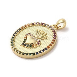 Латунные микро проложить кубического циркония подвески&nbsp;LS-KK-E091-10G