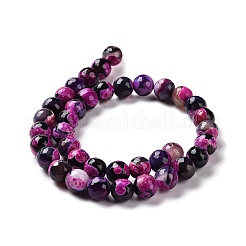 Бусы из натурального огненного агата с потрескиванием&nbsp;G-K166-06F-10mm-01