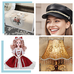 17 ярд двухцветной полиэстеровой плетеной кружевной отделки&nbsp;OCOR-WR0002-03A