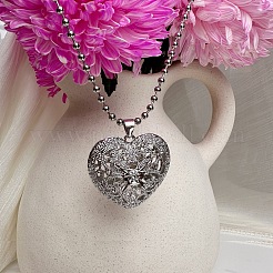 Винтажные подвески в виде полого сердца из сплава для женщин&nbsp;LG2070