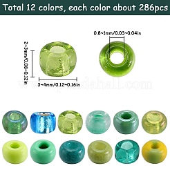 156 г 12 стеклянных бисера&nbsp;SEED-SC0001-32B-08