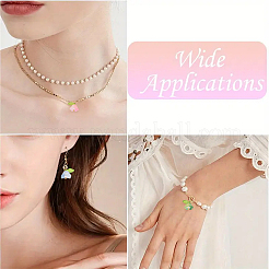 10 шт. подвески-цветы из акрила и стекла&nbsp;PALLOY-YW00116-01