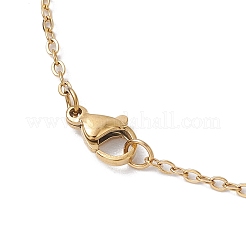 Ожерелья с подвеской в виде клевера из натуральных и синтетических смешанных драгоценных камней&nbsp;NJEW-JN05132