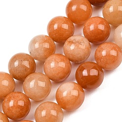 Натуральный красный авантюрин бисер нитей&nbsp;G-L648-A04-16mm