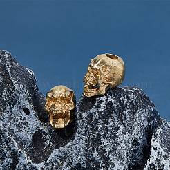 2 шт. латунные европейские бусины&nbsp;KK-FH0007-62G