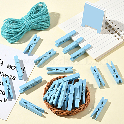 50 шт. зажимы для фотобумаги своими руками из дерева&nbsp;AJEW-SP0003-43B