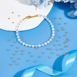 200 шт. латунные распорные бусины для покрытия стойки&nbsp;FIND-UN0015-49